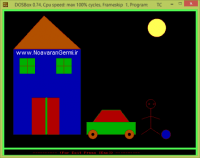 رسم خانه و ماشین به صورت گرافیکی با زبان C