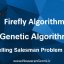 حل مسئله فروشنده دوره گرد با الگوریتم ژنتیک (GA) و کرم شب تاب (FA) با پایتون